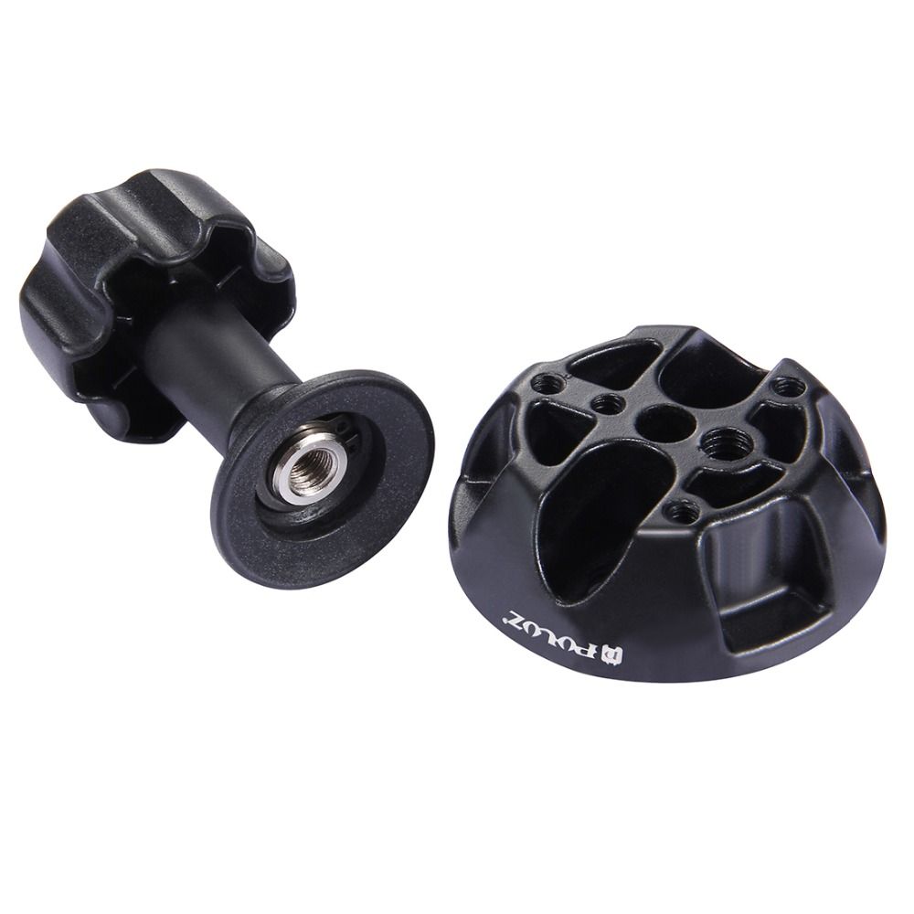 PULUZ-PU3503-75mm-Metal-Half-Ball-Flat-to-Bowl-Adapter-for-Fluid-Head-Tripod-DSLR-Rig-Camera-1177321