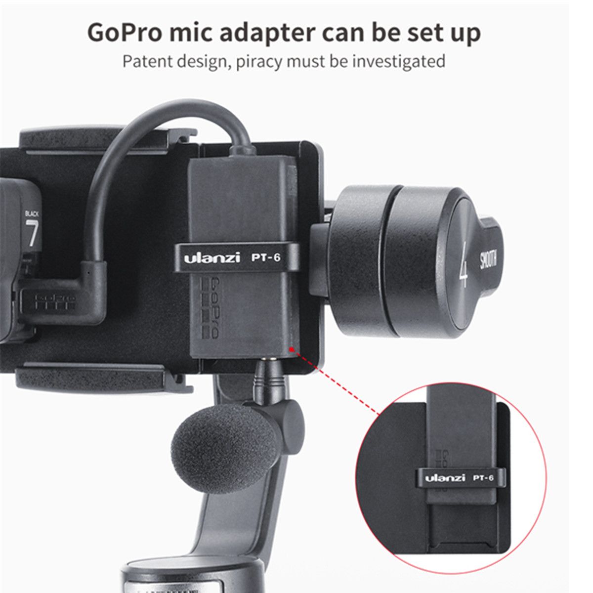 Ulanzi-PT-6-Switch-Mount-Plate-Fixed-Bracket-for-GoPro-Hero-7-6-5-Action-Camera-to-Zhiyun-DJI-MOZA-G-1522171