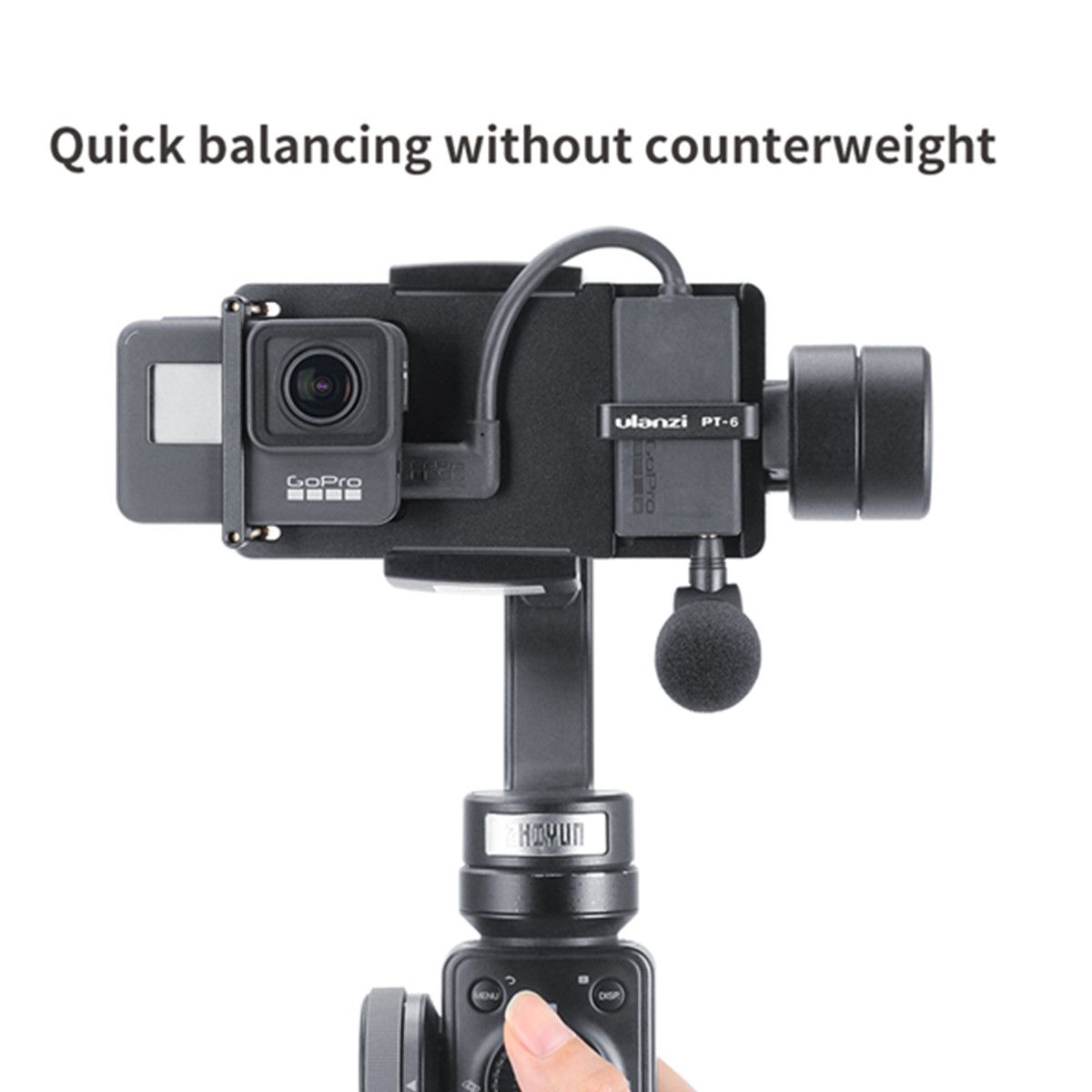 Ulanzi-PT-6-Switch-Mount-Plate-Fixed-Bracket-for-GoPro-Hero-7-6-5-Action-Camera-to-Zhiyun-DJI-MOZA-G-1522171