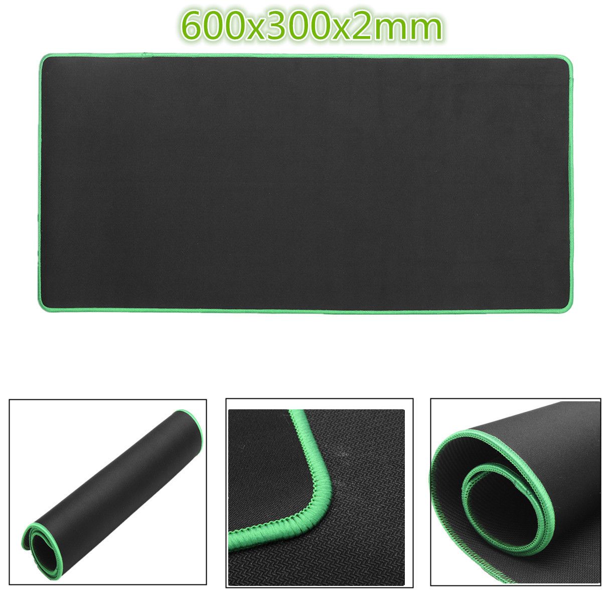 600x300x2mm-Black-Anti-Slip-Natural-Rubber-Cloth-Office-Keyboard-Mouse-Pad-1113241