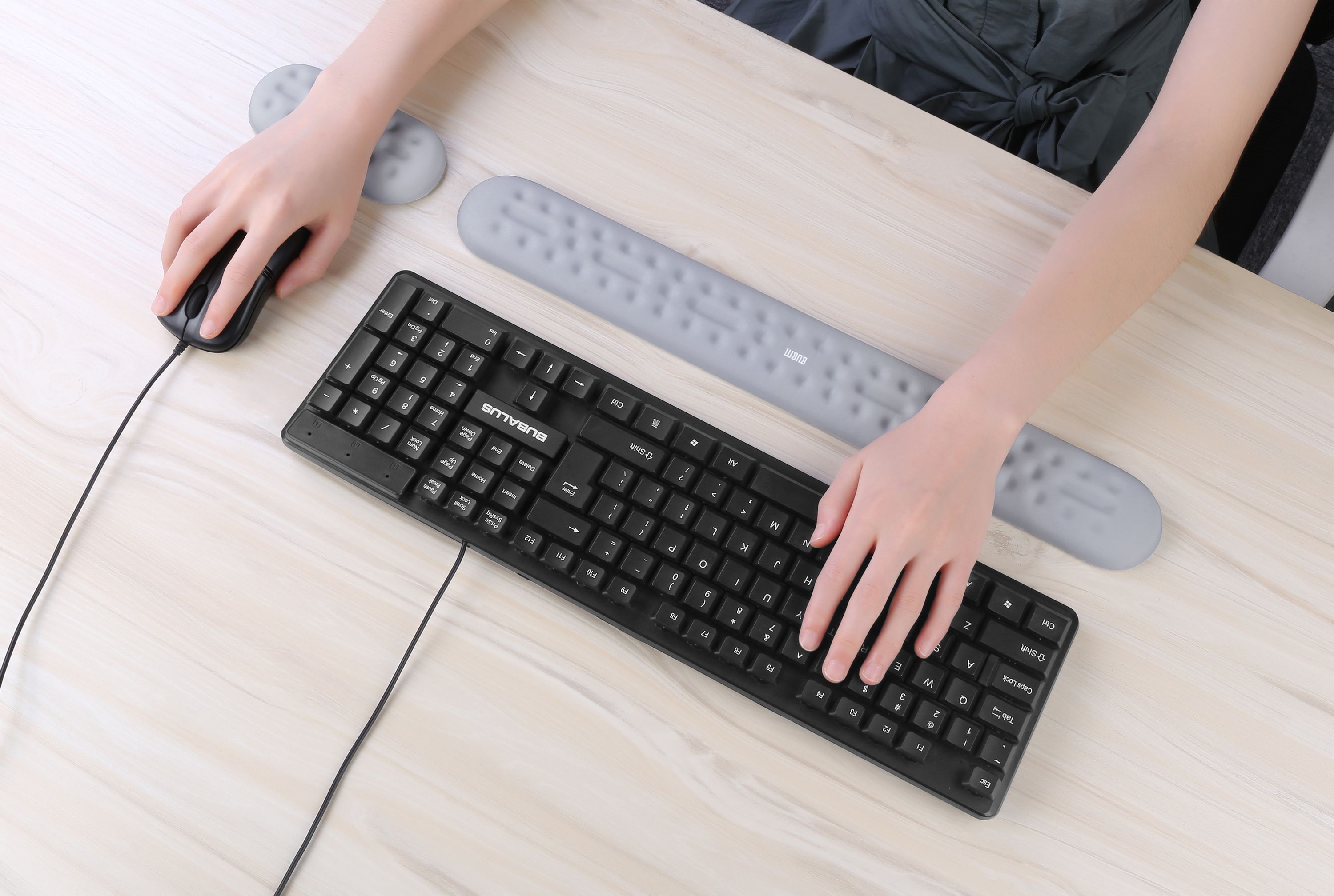 BUBM-MHST-B-Hand-Rest-Ergonomic-Wrist-Rest-Non-slip-Desktop-Memory-Foam-Mouse-Pad-for-Mouse--Keyboar-1622443