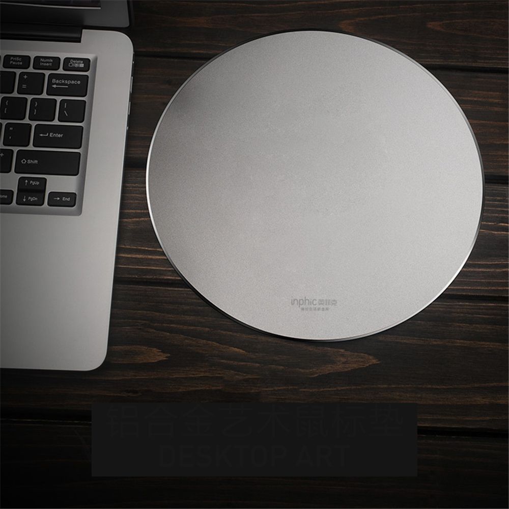 Inphic-PD22-Mouse-Pad-Aluminum-Alloy-Waterproof-Metallic-Alloy-Round-Hard-Table-Pad-MousePad-For-Off-1738166