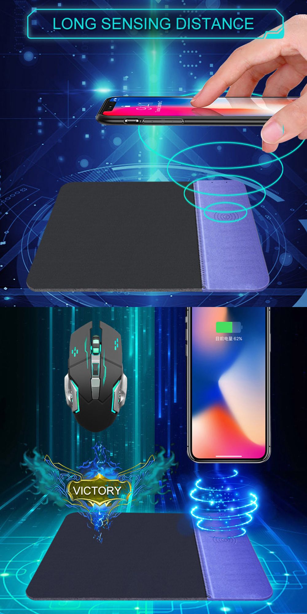 KEQU-Wireless-Charger-Mouse-Pad-Universal-Charger-for-iPhone-LG-Google-QI-Stardand-Smart-Wireless-Ch-1675249
