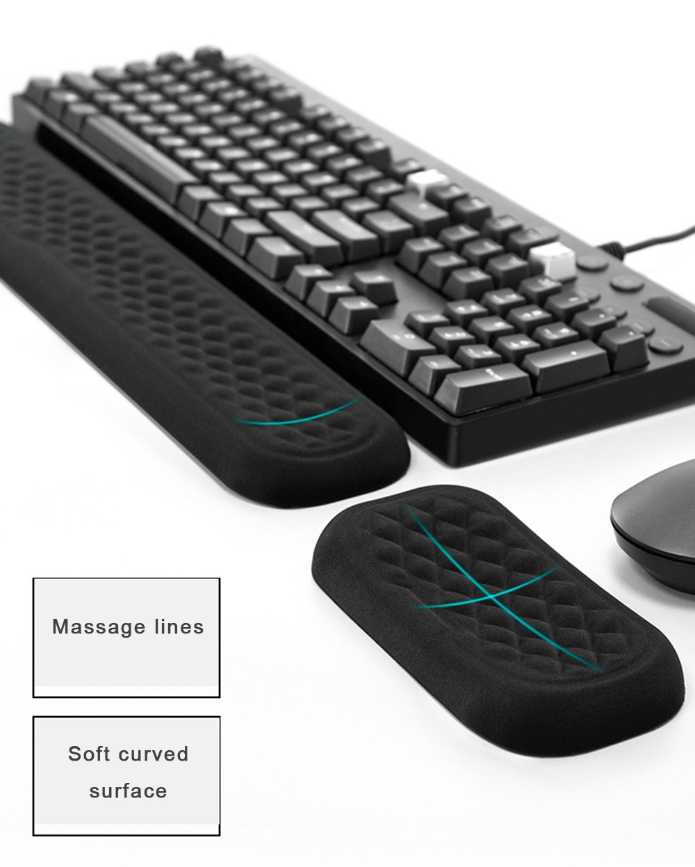 Vaydeer-STA03-Keyboard-Holder-Mouse-Pad-Wrist-Memory-Cotton-Mechanical-Office-Computer-Hand-Protecti-1727261