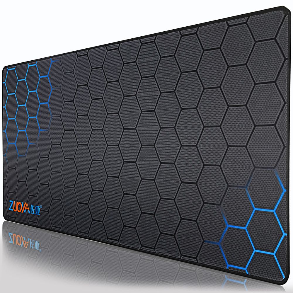 ZOUYA-Black-Gaming-Mouse-Pad-Large-Size-Lockrand-Natural-Rubber-Keyboard-Pad-Table-Mat-Honeycomb-Pat-1744976