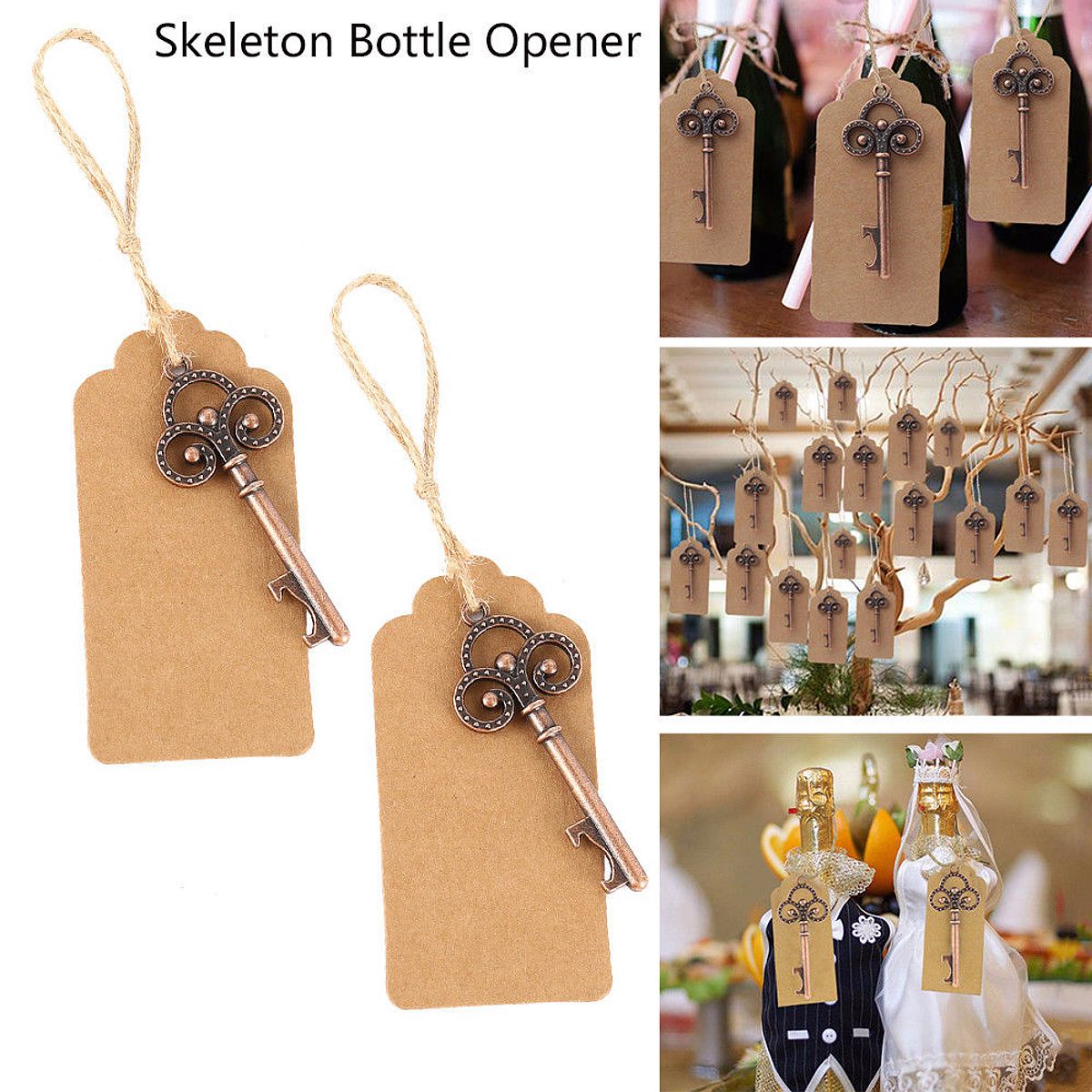 50pcs-Antique-Skeleton-Key-Bottle-Opener-Multifunctional-Tools-with-Kraft-Tag-Card-1394701
