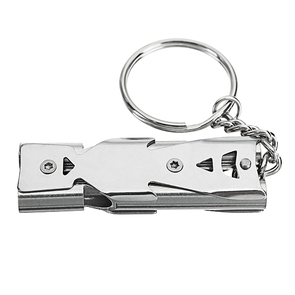 Double-Pipe-High-Decibel-Stainless-Steel-Outdoor-Emergency-Survival-Whistle-Keychain-Camping-HIking--1253015