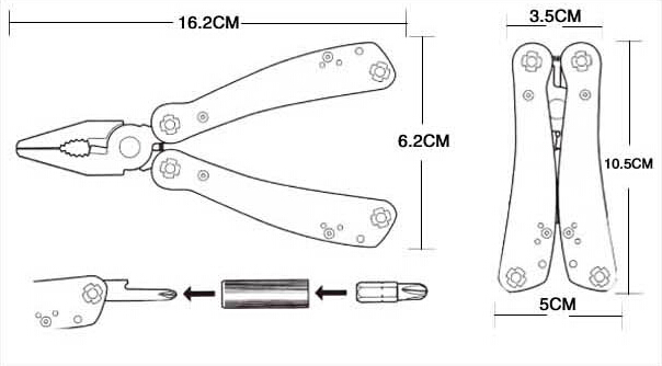 Ganzo-G301-Stainless-Steel-Multitools-Folding-Pliers-Tool-with-11pcs-Replaceable-Screwdriver-Bits-973551