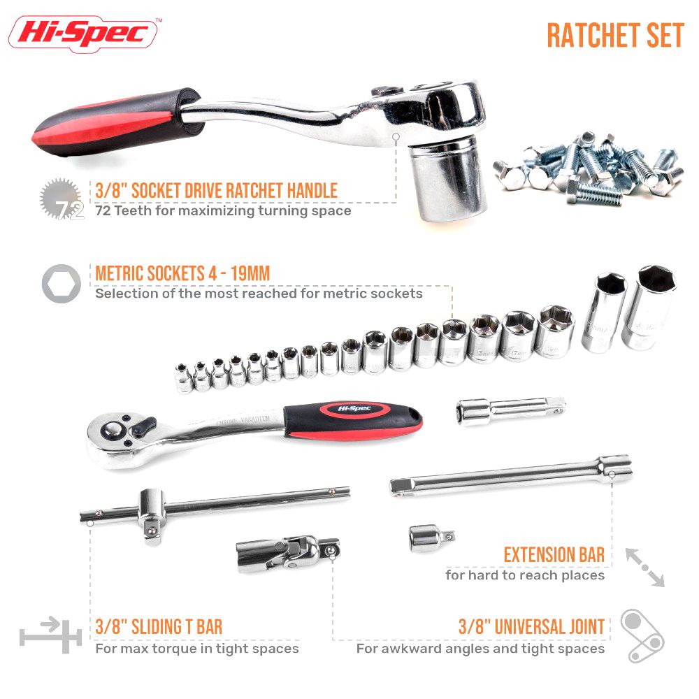 Hi-Spec-67pcs-Hand-Tool-Set-Metric-Car-Auto-Repair-Automotive-Mechanics-Tool-Kit-Home-Garage-Socket--1706478