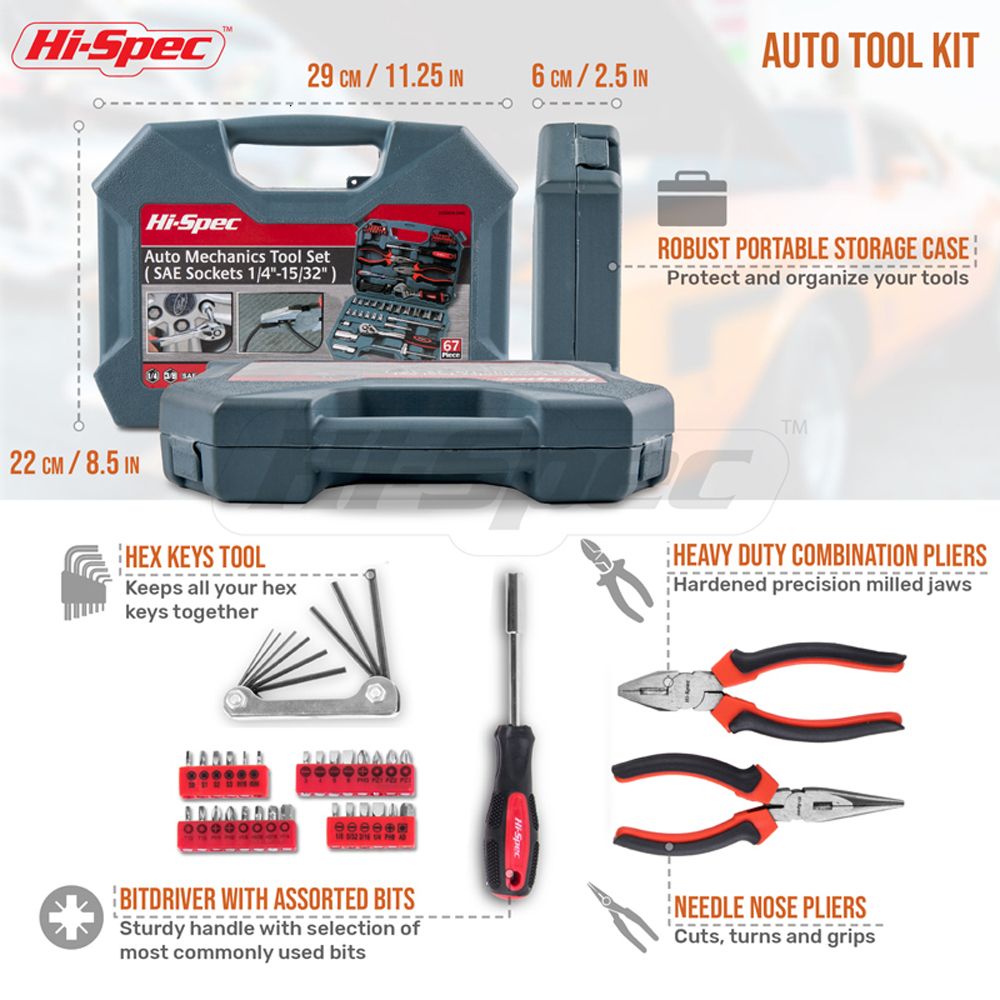 Hi-Spec-67pcs-Hand-Tool-Set-Metric-Car-Auto-Repair-Automotive-Mechanics-Tool-Kit-Home-Garage-Socket--1706478