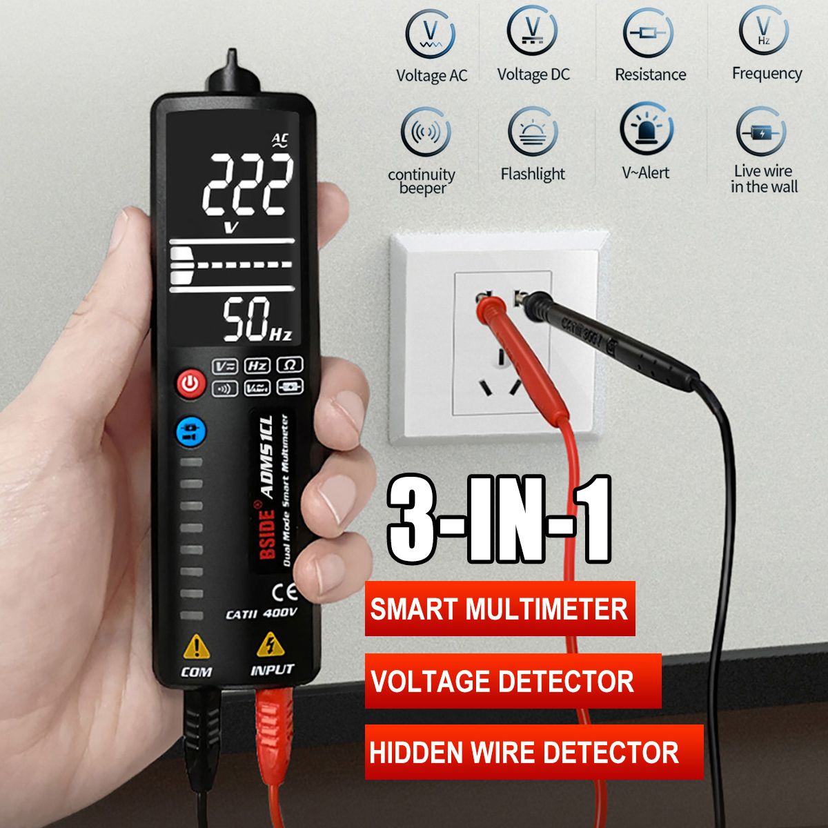 3-in-1-Digital-Multimeter-Smart-Tester-Voltage-Indicator-Detector-Double-Model-Optional-1726710