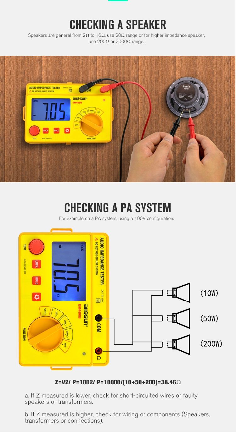 ALL-SUN-EM480B-Audio-Impedance-Tester-Portable-Insulation-CATIII-Test-Ranges-202002000-Resistance-Me-1490659