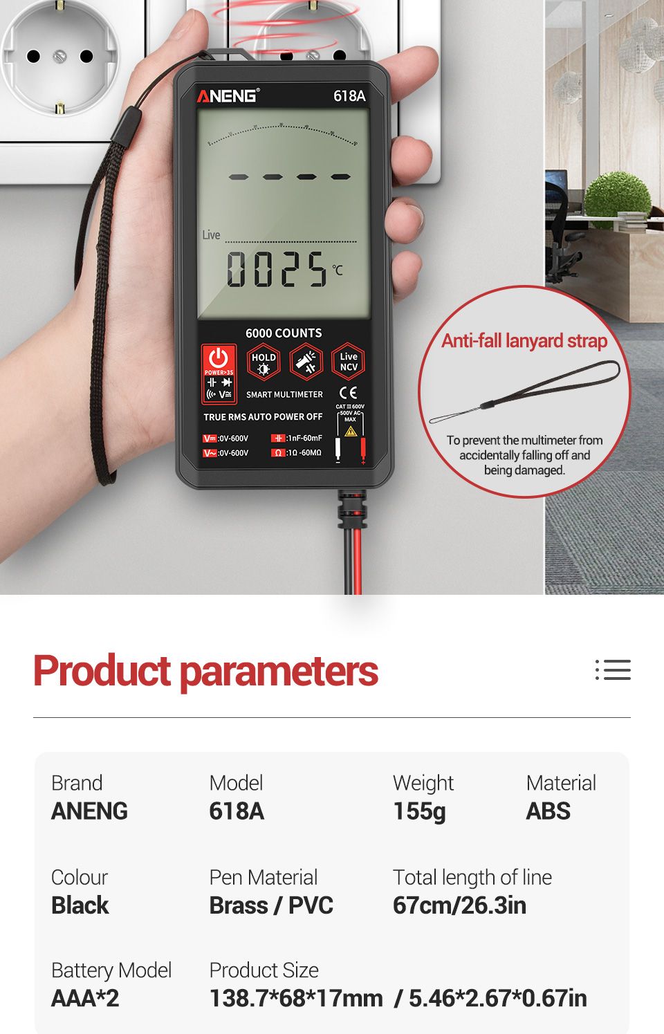 ANENG-618A-Digital-Multimeter-Professional-Smart-Touch-DC-Analog-True-RMS-Auto-Tester-Capacitor-NCV--1700067