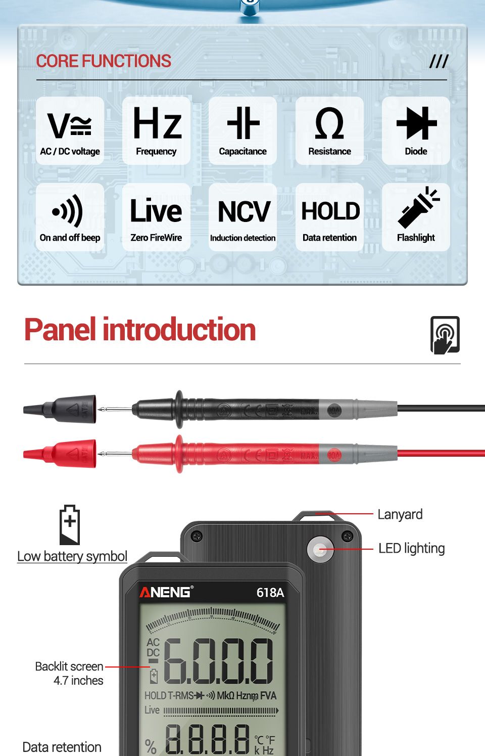 ANENG-618A-Digital-Multimeter-Professional-Smart-Touch-DC-Analog-True-RMS-Auto-Tester-Capacitor-NCV--1700067