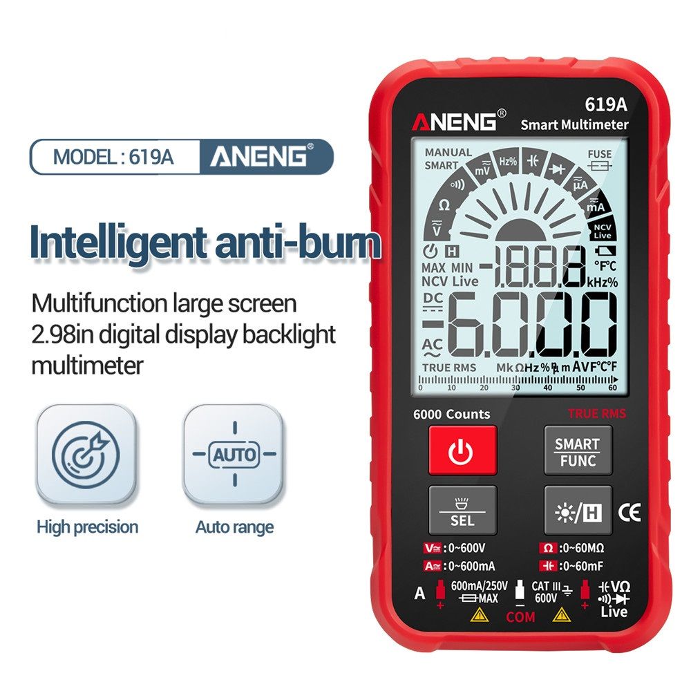 ANENG-619A-Digital-Multimeter-ACDC-Currents-Voltage-Testers-True-RMS-6000-Counts-Professional-Analog-1750269