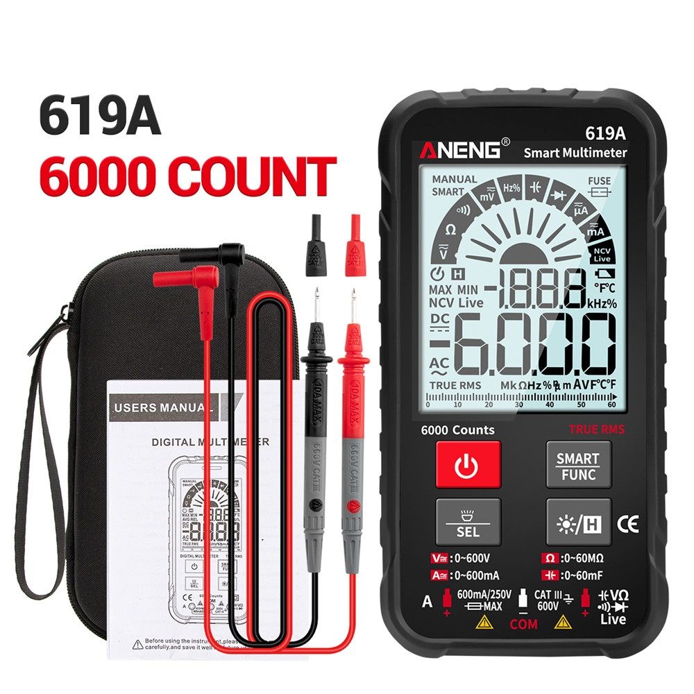 ANENG-619A-Digital-Multimeter-ACDC-Currents-Voltage-Testers-True-RMS-6000-Counts-Professional-Analog-1750269