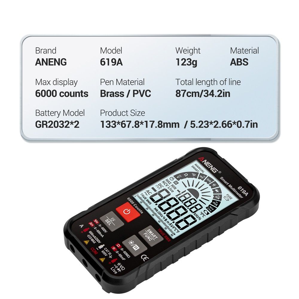 ANENG-619A-Digital-Multimeter-ACDC-Currents-Voltage-Testers-True-RMS-6000-Counts-Professional-Analog-1750269