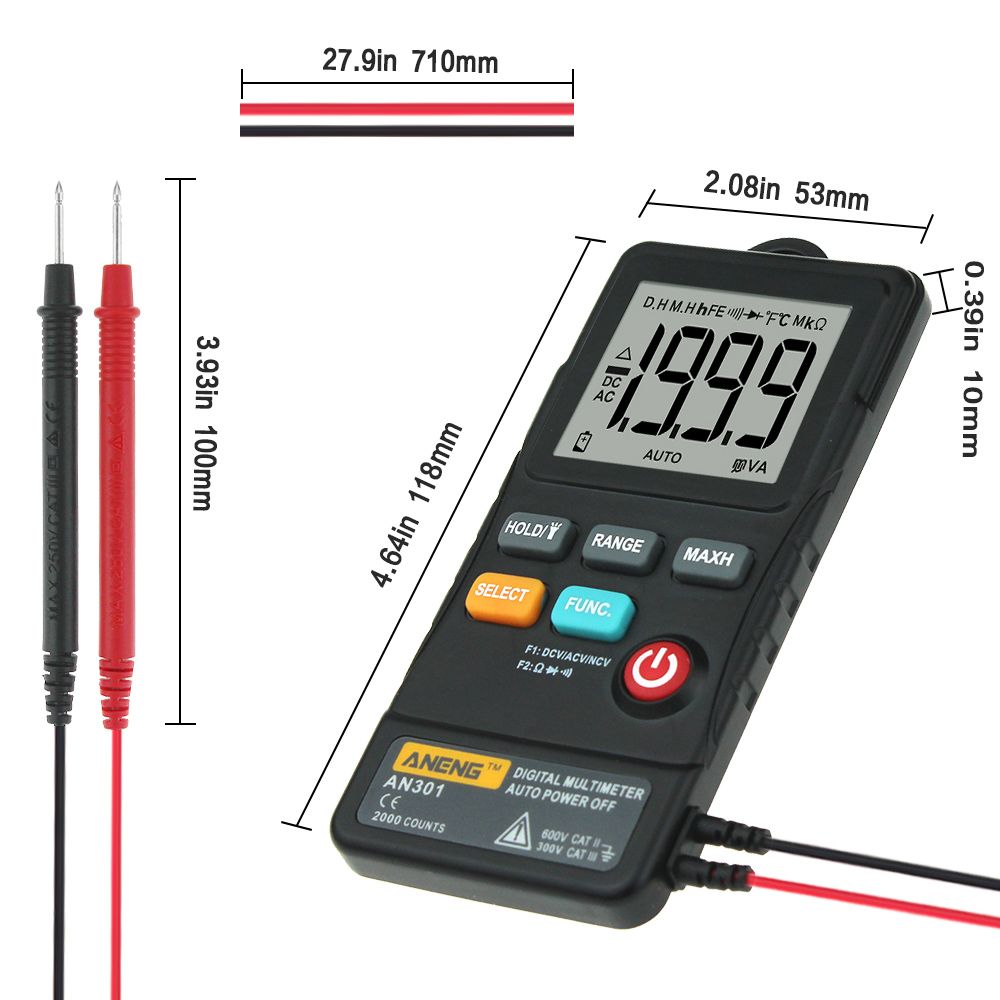 ANENG-AN301-True-RMS-1999-Counts-Push-Button-Card-Digital-Multimeter-With-Flashlight-1307319