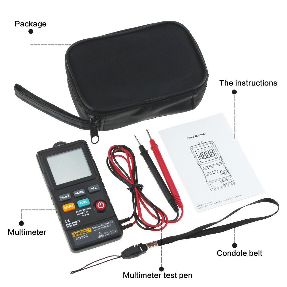 ANENG-AN302-True-RMS-8000-Counts-Push-button-Card-Digital-Multimeter--ACDC-Tester-1307383