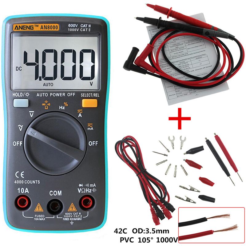 ANENG-AN8000-Digital-Multimeter-4000-Counts-Backlight-ACDC-Ammeter-Voltmeter-Capacitance-Resistance--1160743