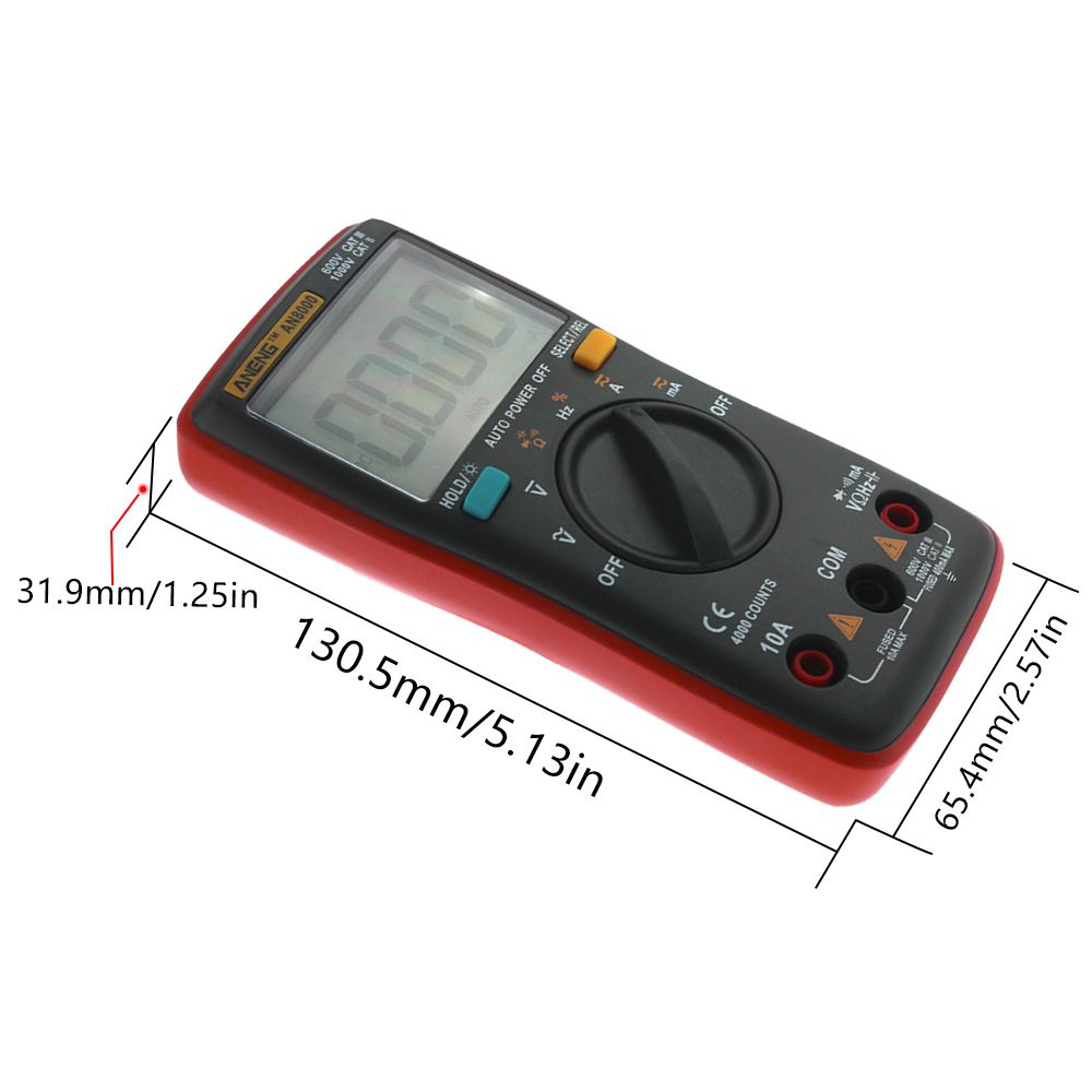 ANENG-AN8000-Red-Digital-Multimeter-Voltmeter-Ammeter-Ohmmeter-Volt-AC-DC-Ohm-Tester-Meter--Test-Lea-1407696