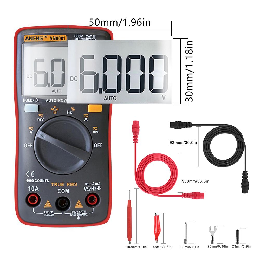 ANENG-AN8001-Red-Professional-True-RMS-Digital-Multimeter-6000-Counts-Backlight-ACDC-Ammeter-Voltmet-1407698