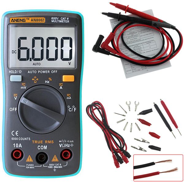 ANENG-AN8002-Orange-Digital-True-RMS-6000-Counts-Multimeter-ACDC-Current-Voltage-Frequency-Resistanc-1451183