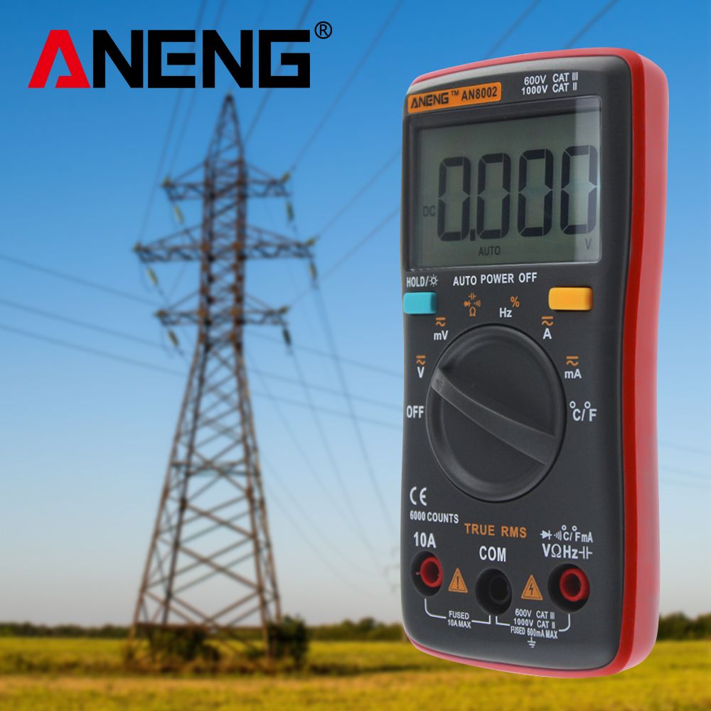 ANENG-AN8002-Red-Digital-True-RMS-6000-Counts-Multimeter-ACDC-Current-Voltage-Frequency-Resistance-T-1407697