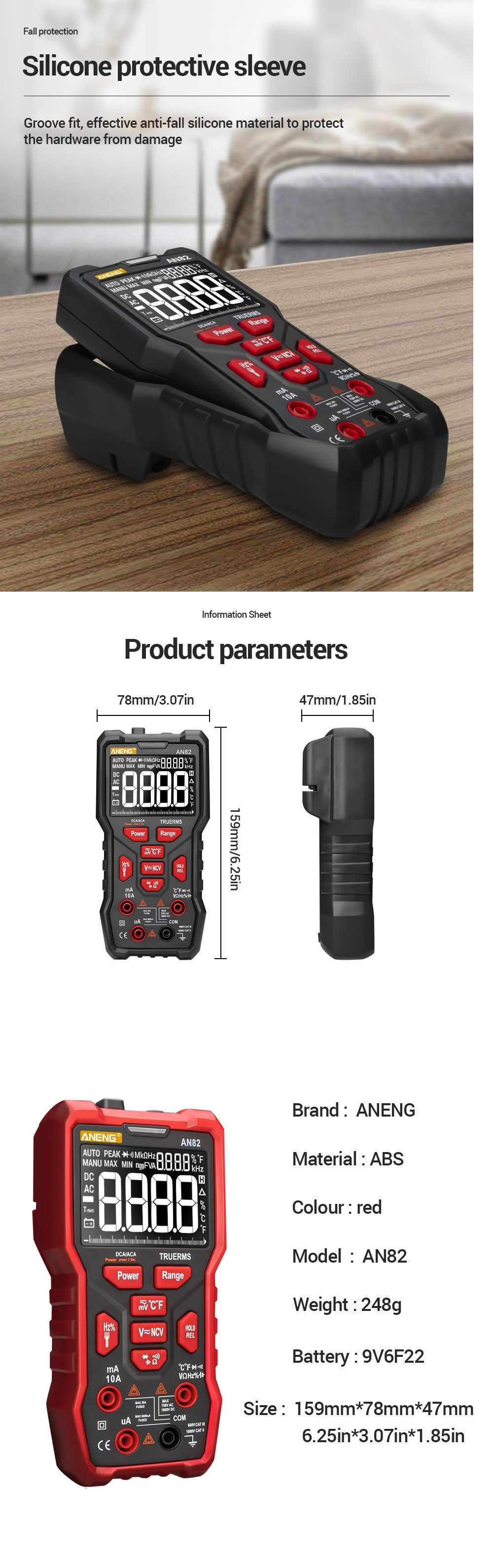 ANENG-AN82-Digital-Multimeter-Professional-9999-Tester-esr-DIY-Diode-Capacitor-NCV-Testers-True-RMS--1641852