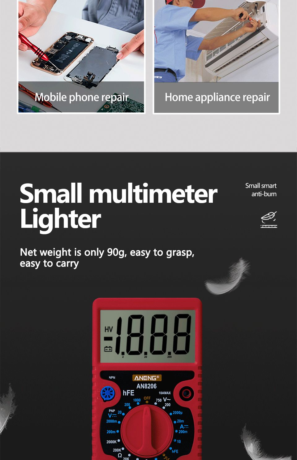 ANENG-AN8206-Large-Screen-Digital-Multimeter-with-Square-Wave-Output-Voltage-Current-Continuity-Meas-1592649