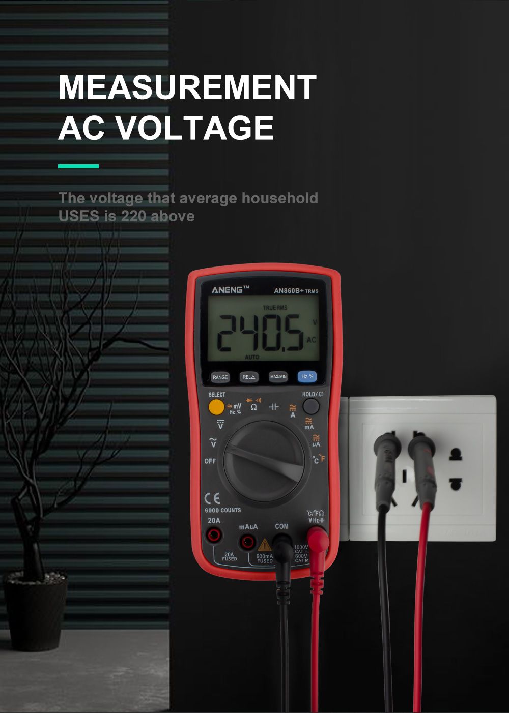 ANENG-AN860B-LCD-6000-Counts-Digital-Multimeter-Backlight-ACDC-Current-Voltage-Resistance-Frequency--1451301