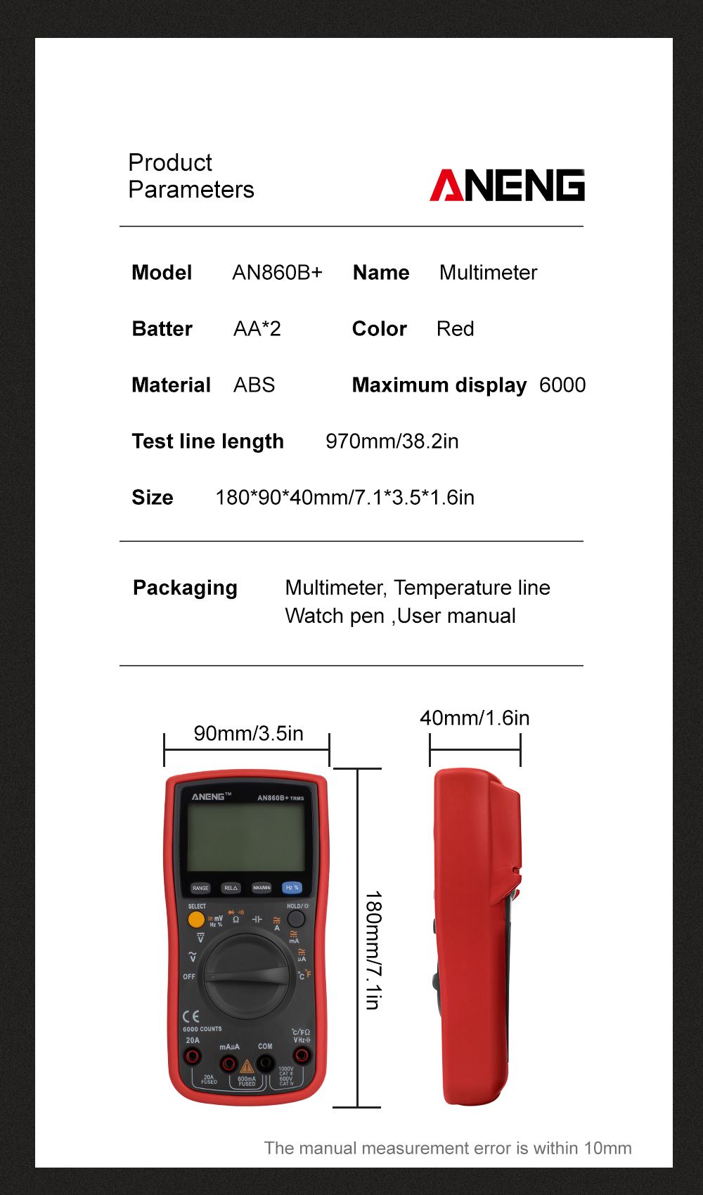 ANENG-AN860B-LCD-6000-Counts-Digital-Multimeter-Backlight-ACDC-Current-Voltage-Resistance-Frequency--1451301