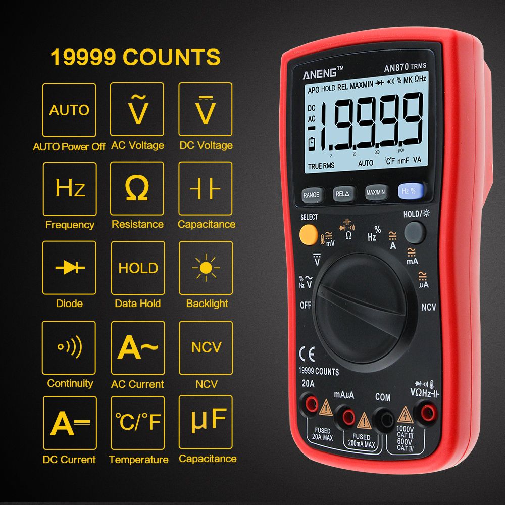 ANENG-AN870-Auto-Range-Digital-Precision-Multimeter-19999-Counts-True-RMS-NCV-Ohmmeter-ACDC-Voltage--1268841