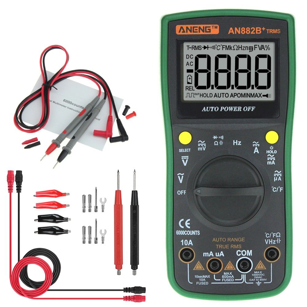 ANENG-AN882B-True-RMS-Digital-Multimeter-6000-Counts-With-Auto-Range-Backlight--Data-Hold-ACDC-Volta-1331586