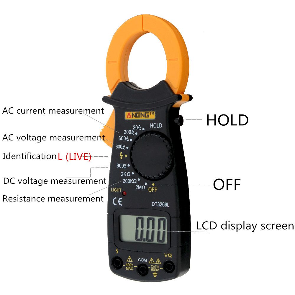 ANENG-DT3266L-ACDC-Handheld-Digital-Clamp-Meter-Voltage-Current-Resistance-Tester-Multimeter-1345842