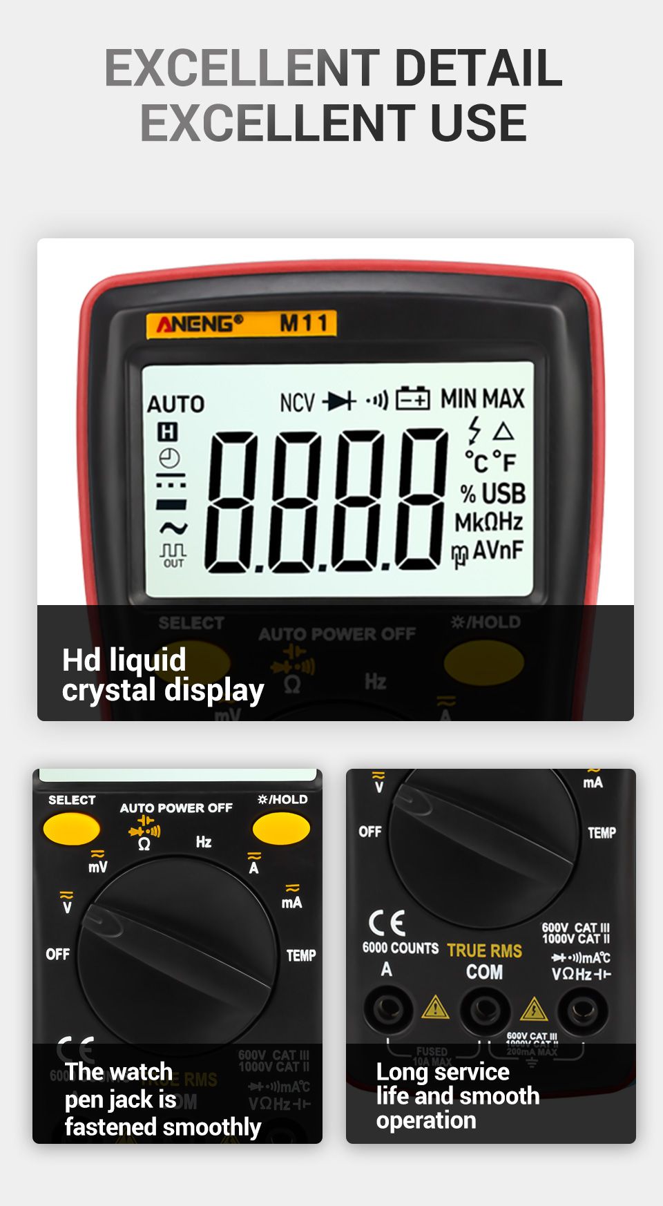 ANENG-M11-Auto-Digital-Multimeter-Backlight-6000-Counts-ACDC-Transform-Ohm-Ammeter-Resistance-Batter-1451303