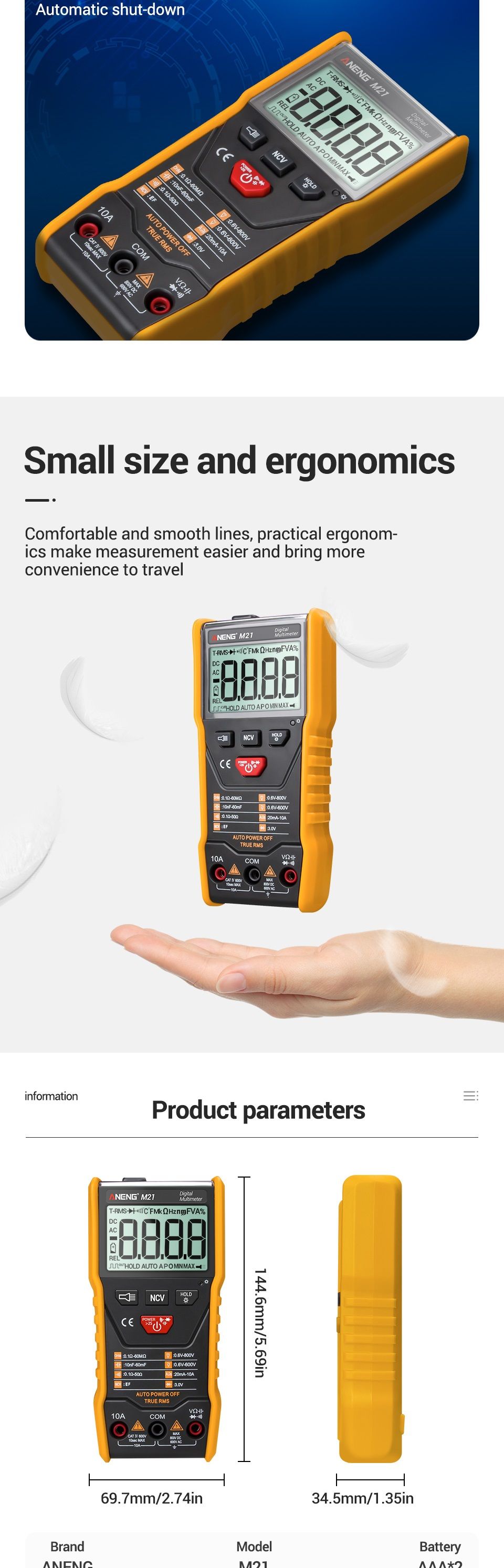 ANENG-M21-Digital-Multimeter-6000-Counts-Backlight-AC--DC-Ammeter-Voltmeter-Ohm-Portable-Meter-1622051