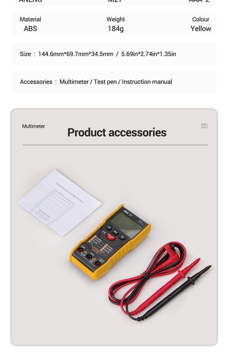 ANENG-M21-Digital-Multimeter-6000-Counts-Backlight-AC--DC-Ammeter-Voltmeter-Ohm-Portable-Meter-1622051