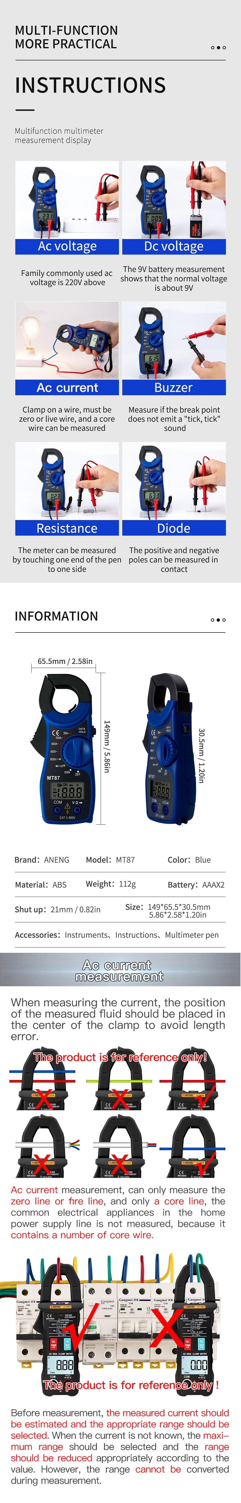 ANENG-MT87-Portable-Digital-Clamp-Ammeter-Multimeter-With-ACDC-Voltage-Tester-AC-Current-Resistance--1605180