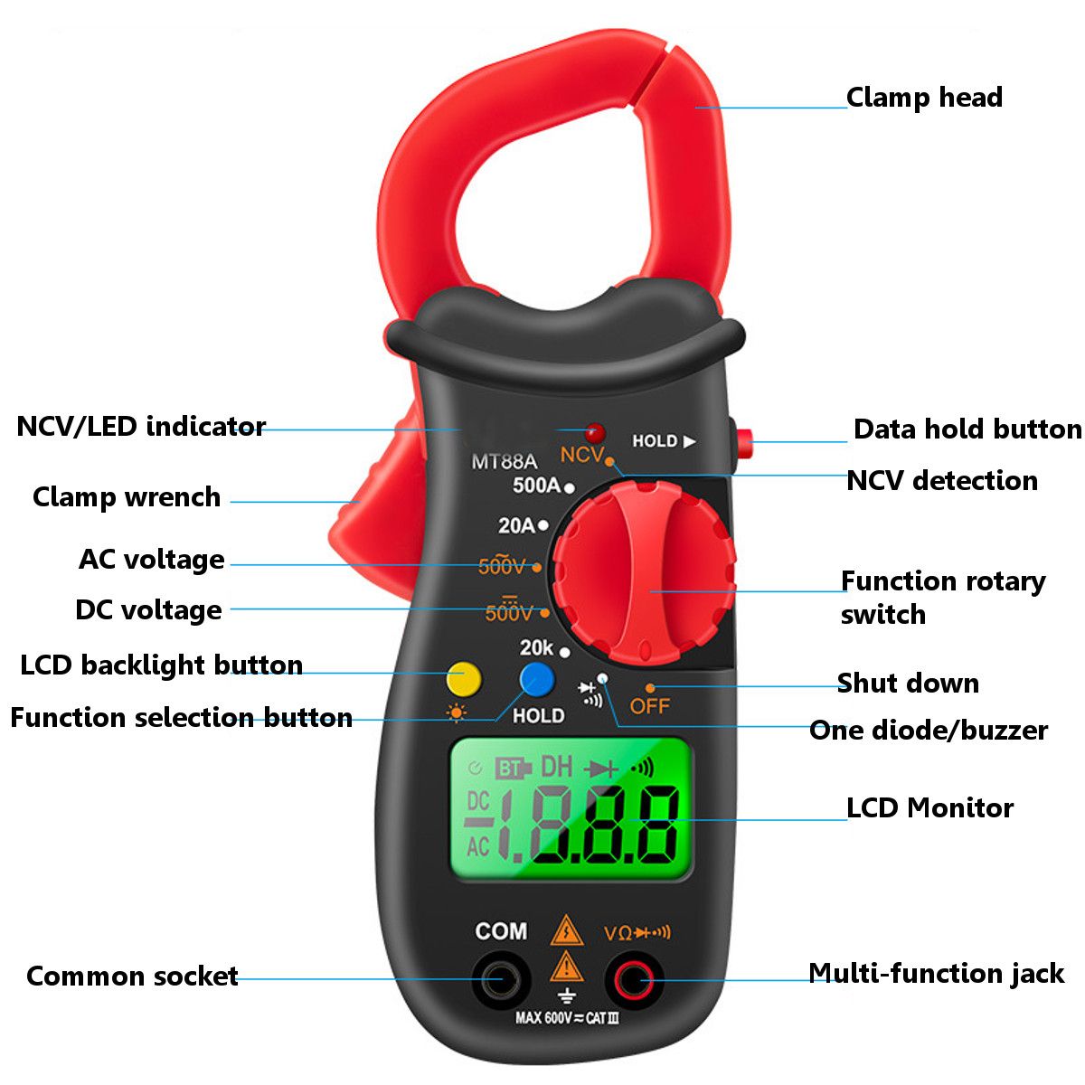 ANENG-MT88A-Digital-Clamp-Meter-Multimeter-DCAC-Voltage-AC-Current-Tester-Frequency-Capacitance-NCV--1751874