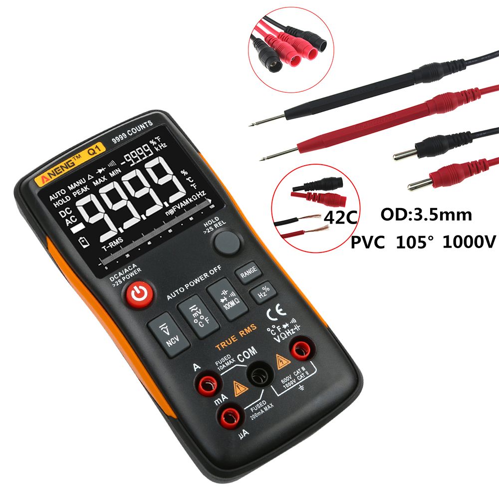 ANENG-Q1-9999-Counts-True-RMS-Digital-Multimeter-AC-DC-Voltage-Current-Tester-Orange-Yellow-1328992