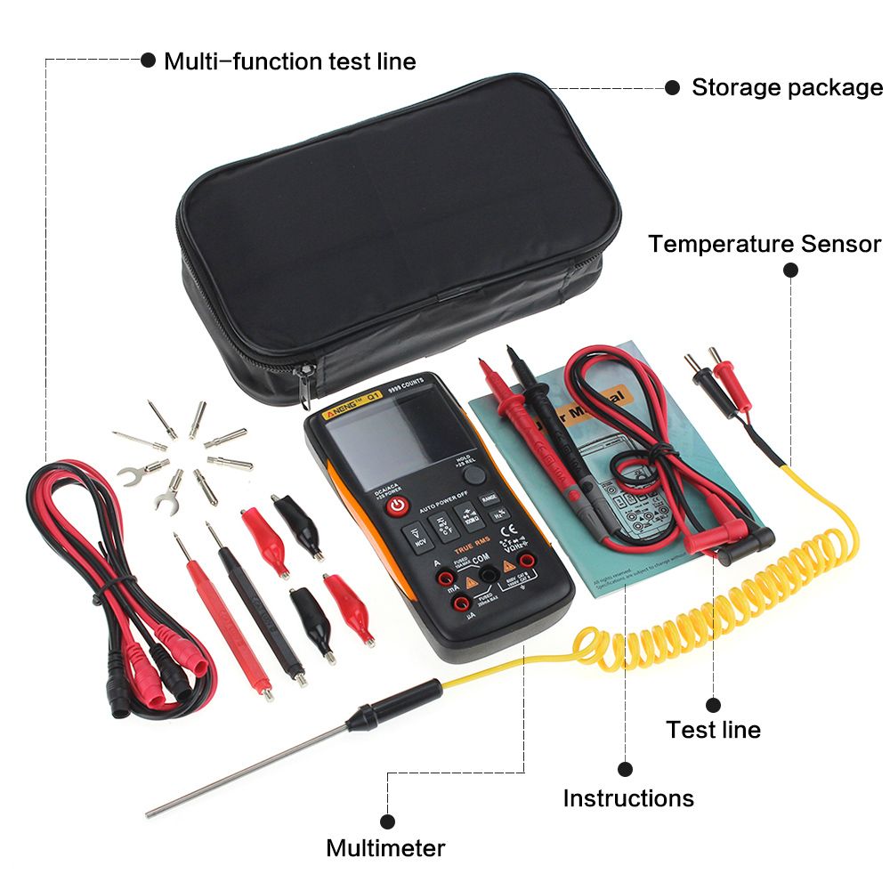 ANENG-Q1-9999-Counts-True-RMS-Digital-Multimeter-AC-DC-Voltage-Current-Tester-Orange-Yellow-1328992