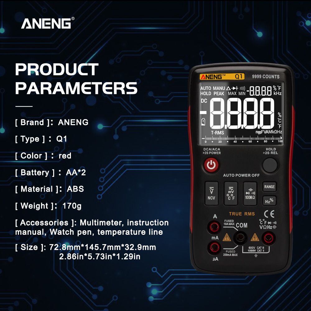 ANENG-Q1-Digital-Multimeter-9999-Analog-Tester-True-RMS-Professional-Multimetro-DIY-Transistor-Capac-1552089