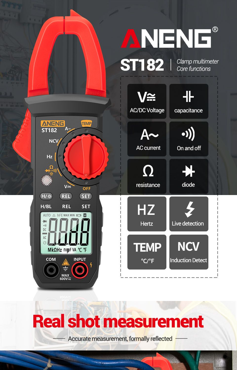 ANENG-ST182-Digital-Clamp-Meter-DCAC-Voltage-Tester-Clamp-Multimeter-Hz-Capacitance-NCV-Ohm-Test-1732866