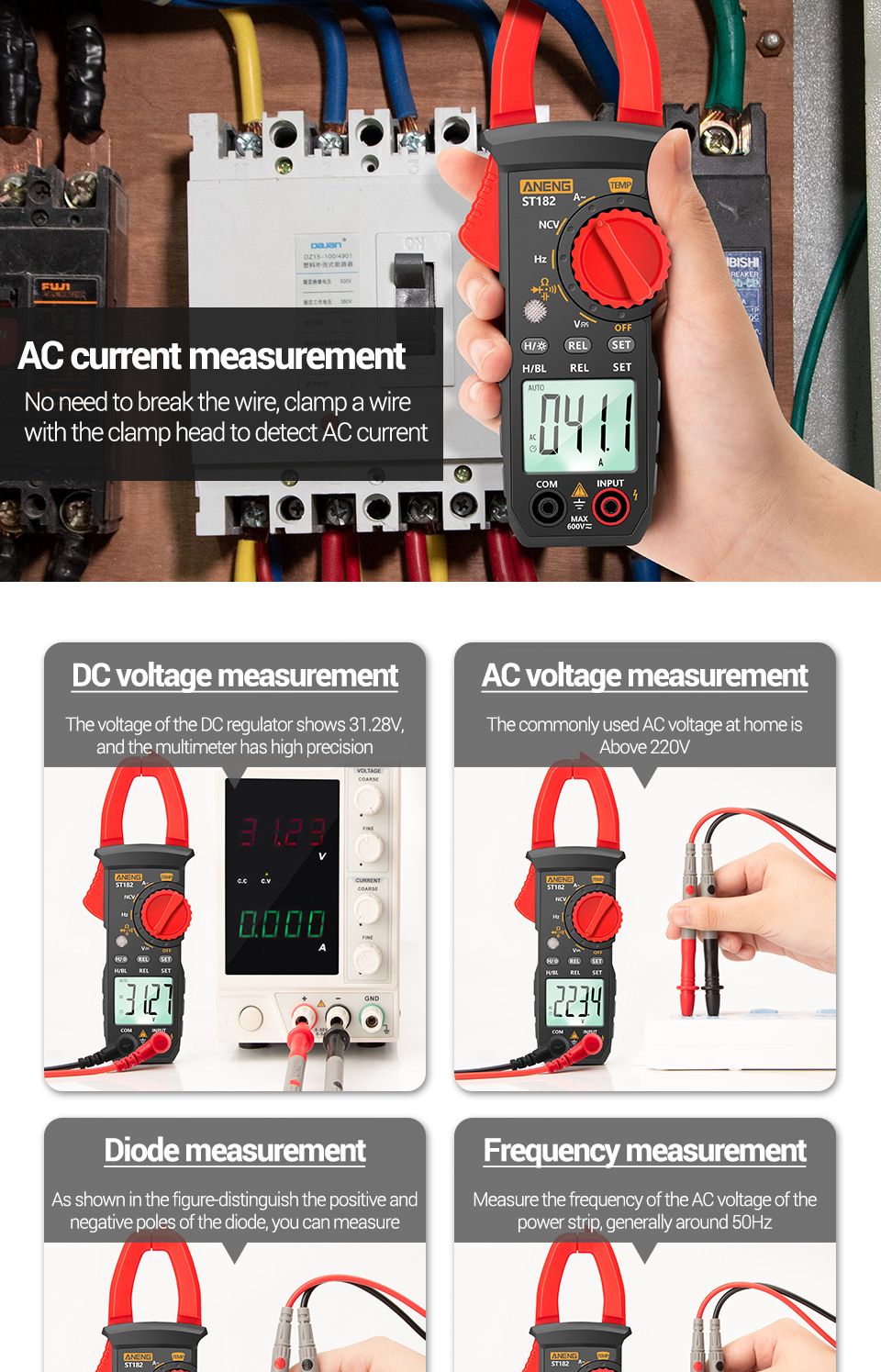 ANENG-ST182-Digital-Clamp-Meter-DCAC-Voltage-Tester-Clamp-Multimeter-Hz-Capacitance-NCV-Ohm-Test-1732866