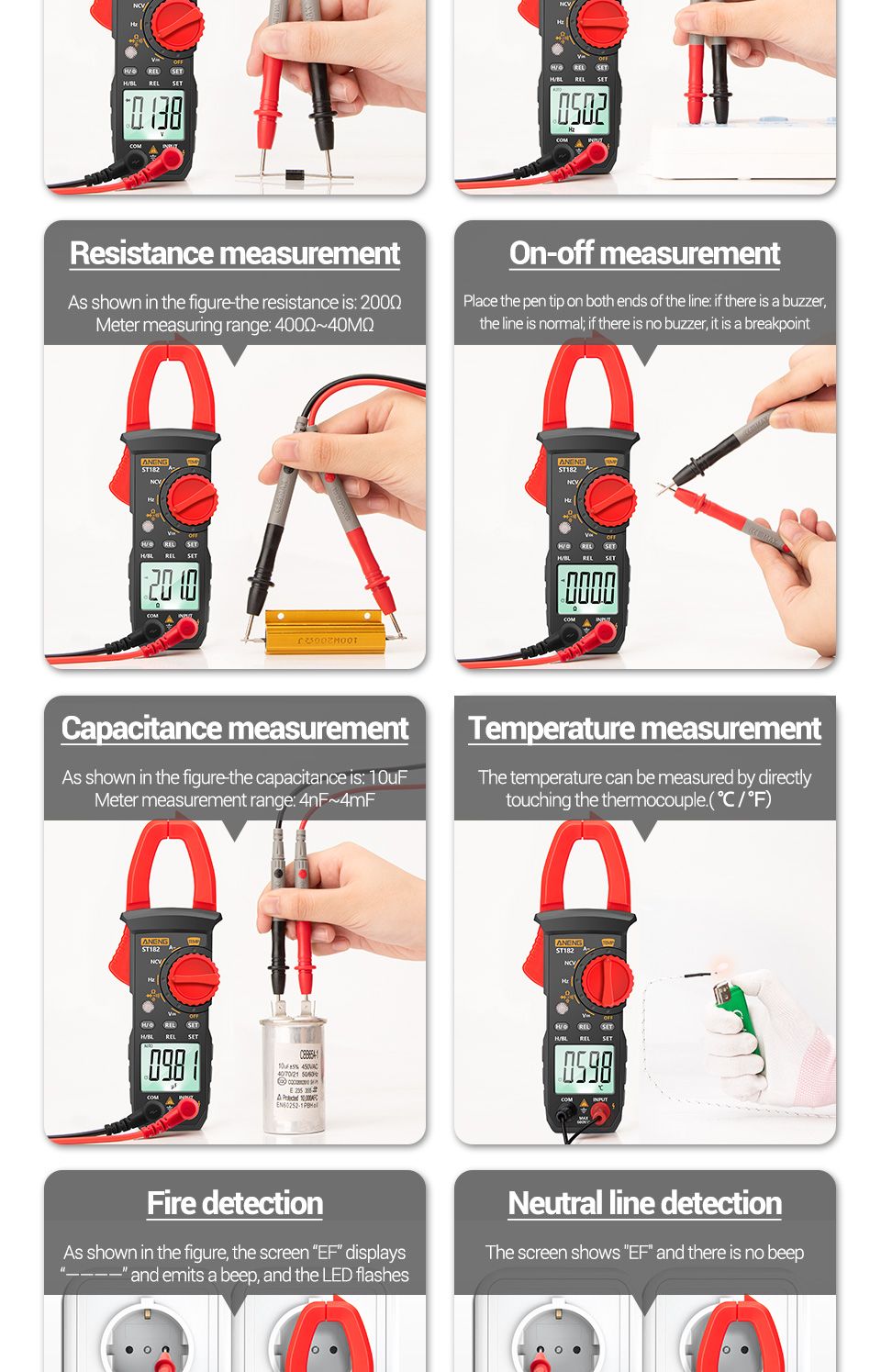 ANENG-ST182-Digital-Clamp-Meter-DCAC-Voltage-Tester-Clamp-Multimeter-Hz-Capacitance-NCV-Ohm-Test-1732866