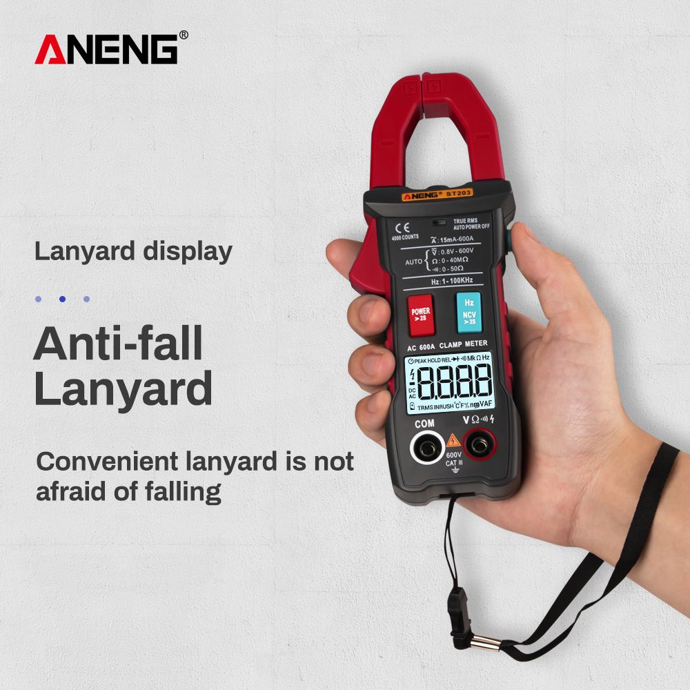 ANENG-ST203-4000-Counts-Full-Intelligent-Automatic-Range-True-RMS-Digital-Multimeter-Clamp-Meter-ACD-1503938