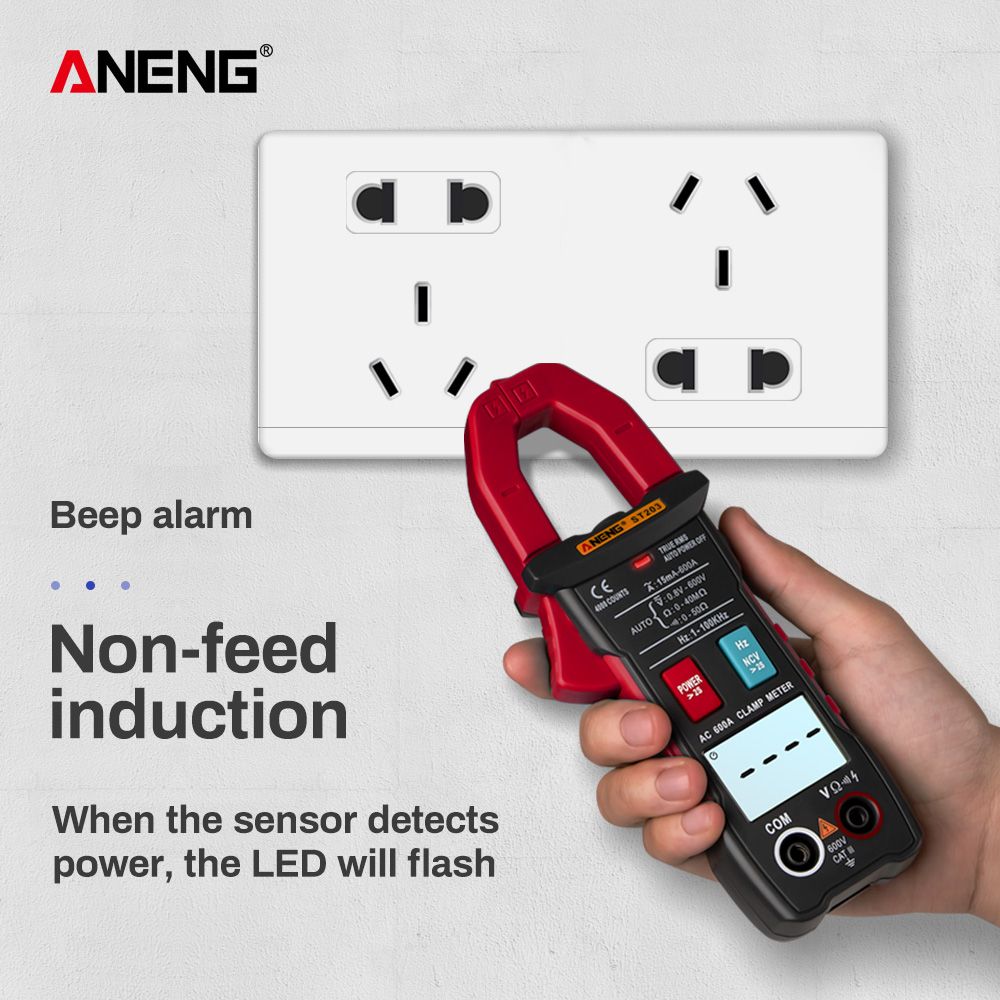 ANENG-ST203-4000-Counts-Full-Intelligent-Automatic-Range-True-RMS-Digital-Multimeter-Clamp-Meter-ACD-1503938