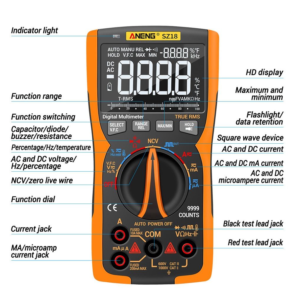 ANENG-SZ18-9999-Counts-Professional-True-RMS-Digital-Multimeter-Analog-Tester-Multimetro-DIY-Square--1741417