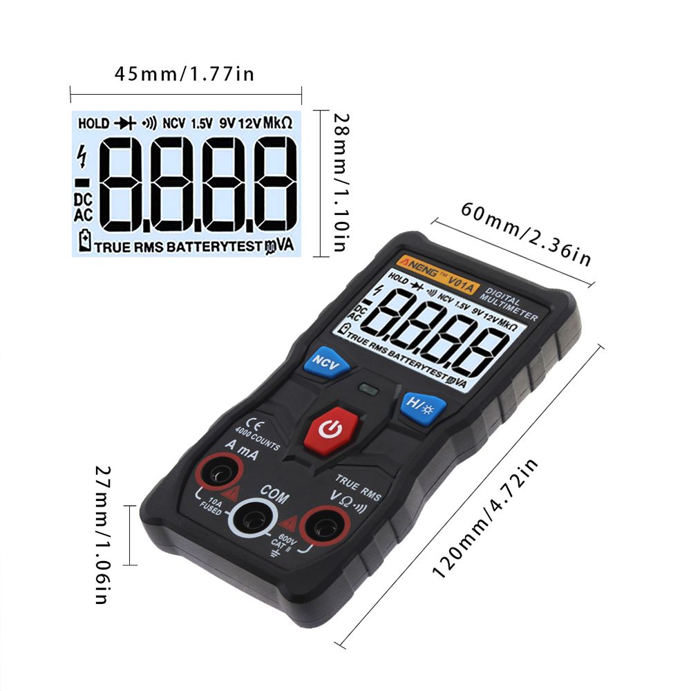 ANENG-V01A-Digital-True-RMS-Multimeter-Tester-Autoranging-Automotriz-Multimeter-With-NCV-Data-Hold-L-1348532